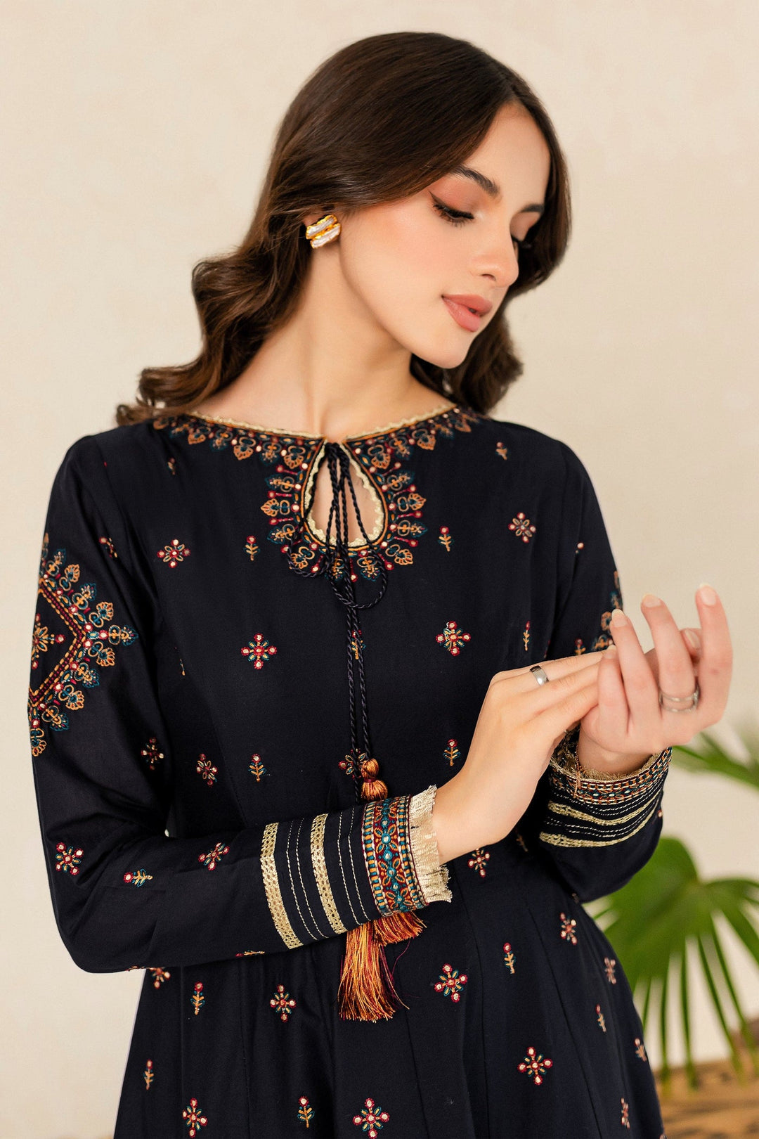 HAREEM - 2Pc's Embroidered Frock
