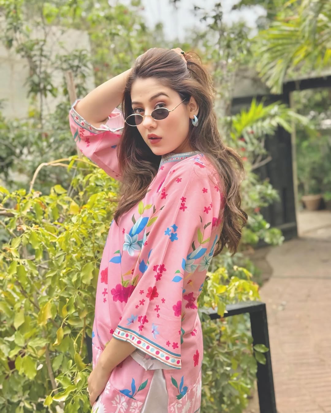 Pink Floral 2 Pc– Digital Printed