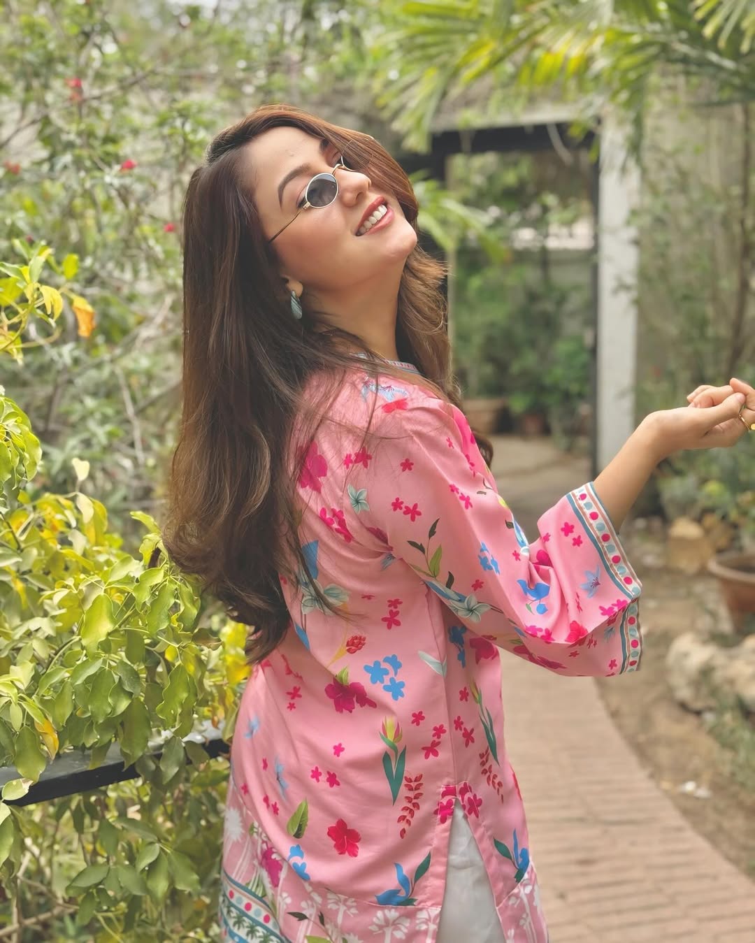 Pink Floral 2 Pc– Digital Printed