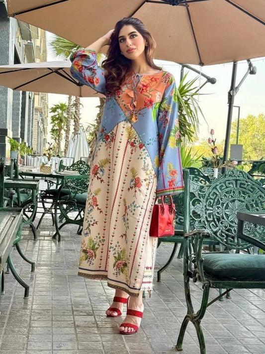 Sunset Bloom  2 Pc– Digital Printed